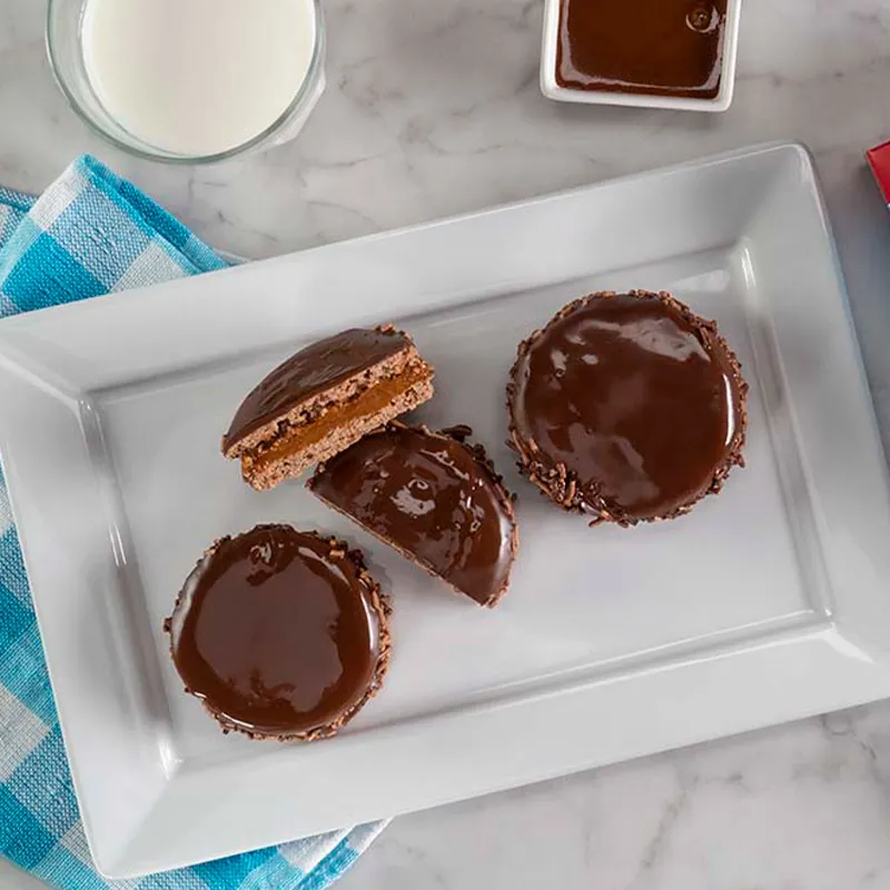 Alfajores de chocolate