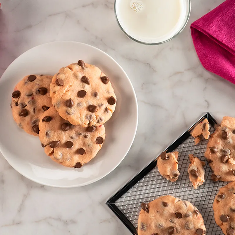 Galletas de Fresa con Chispas de Chocolate