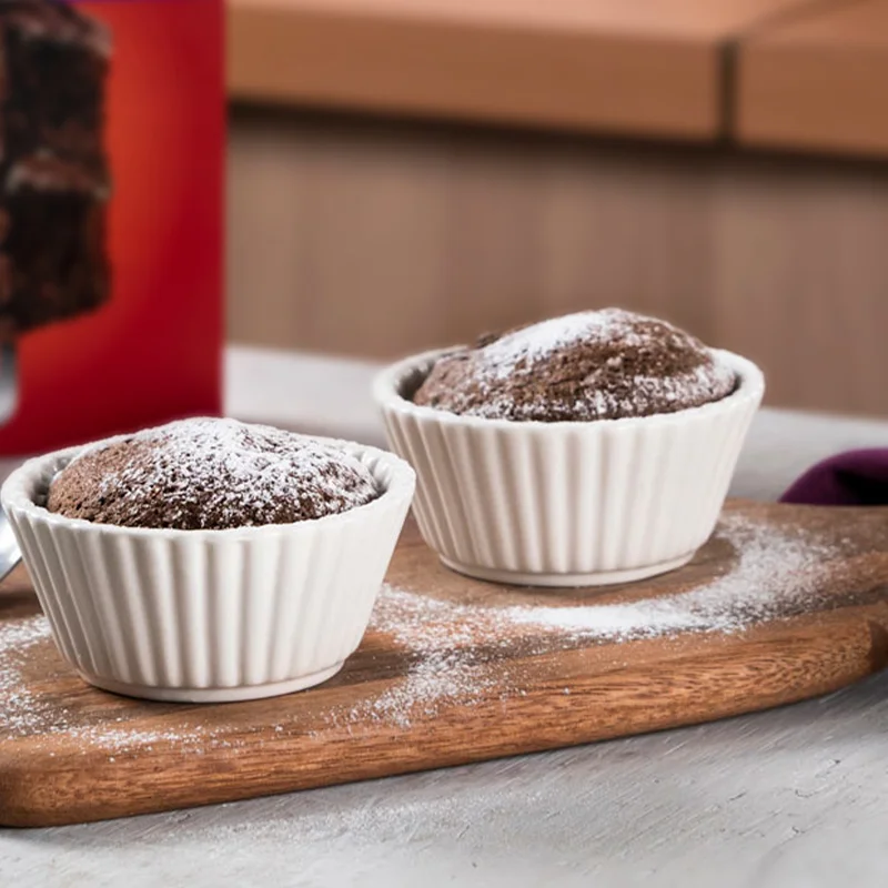 Mini soufflé de chocolate