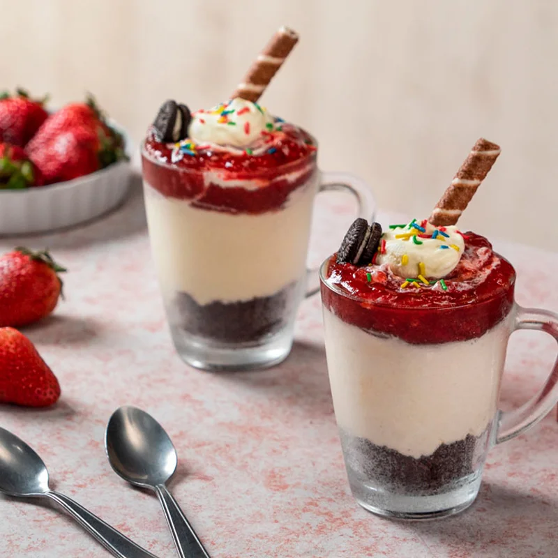 Sundae de fresa con chocolate